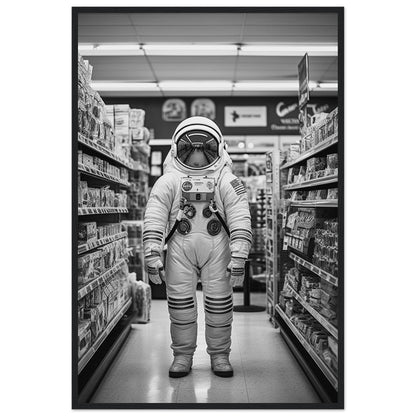 Astronaut Supermarket - Printree.ch AI, Andri Hofmann, Poster, Raumfahrt