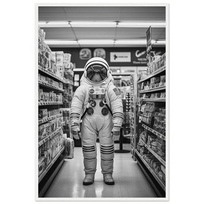 Astronaut Supermarket - Printree.ch AI, Andri Hofmann, Poster, Raumfahrt