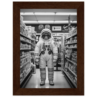 Astronaut Supermarket - Printree.ch AI, Andri Hofmann, Poster, Raumfahrt