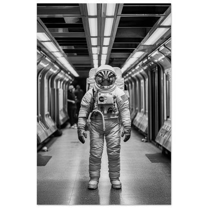 Astronaut Underground - Printree.ch AI, Andri Hofmann, Poster, Raumfahrt