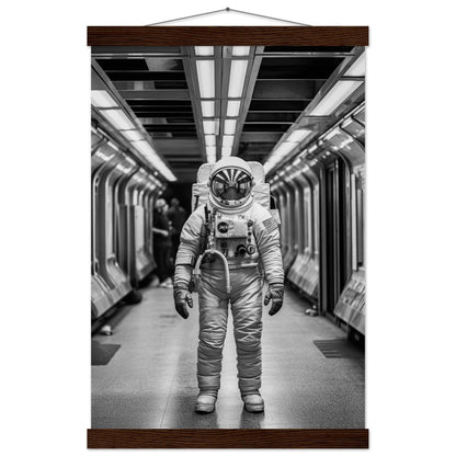 Astronaut Underground - Printree.ch AI, Andri Hofmann, Poster, Raumfahrt