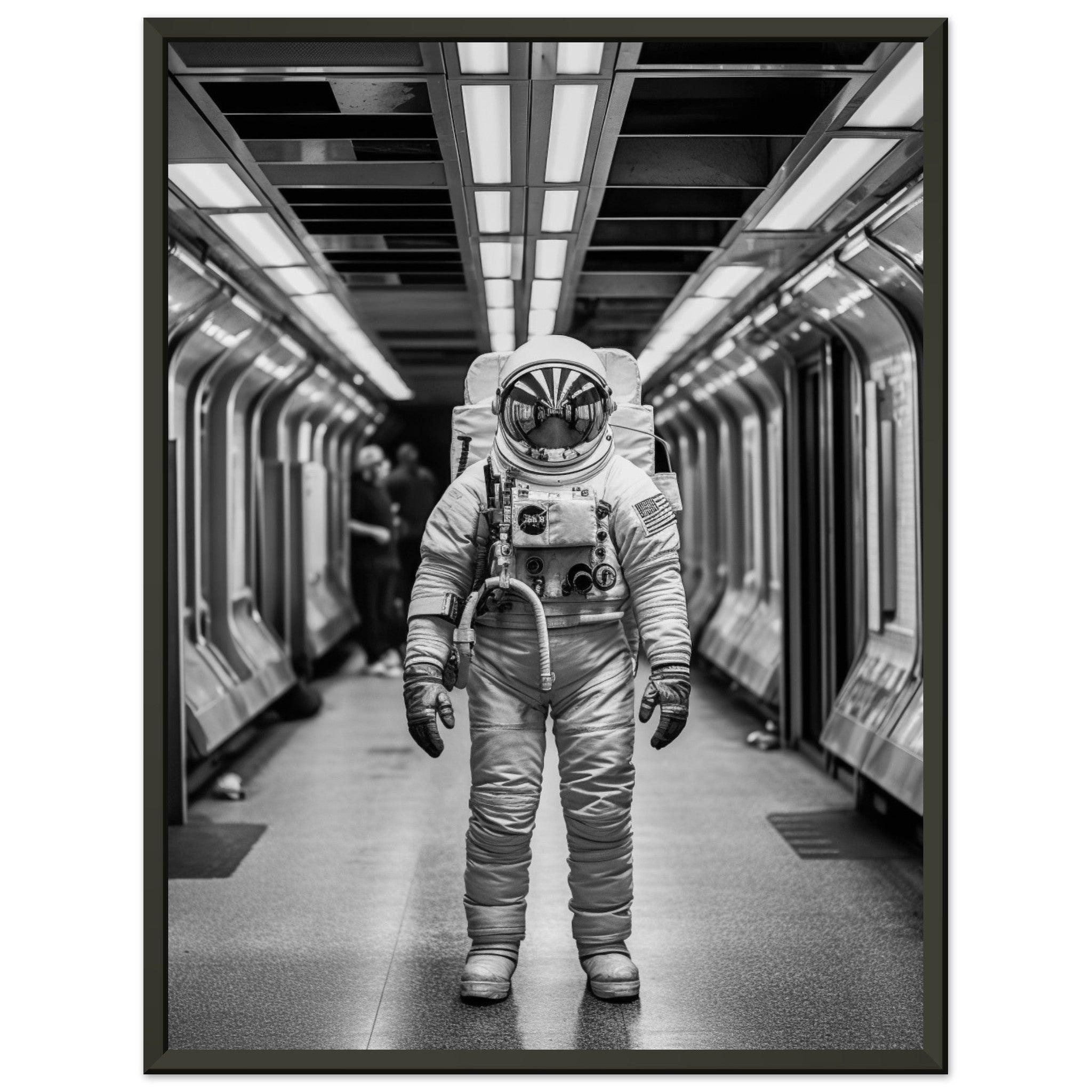 Astronaut Underground - Printree.ch AI, Andri Hofmann, Poster, Raumfahrt