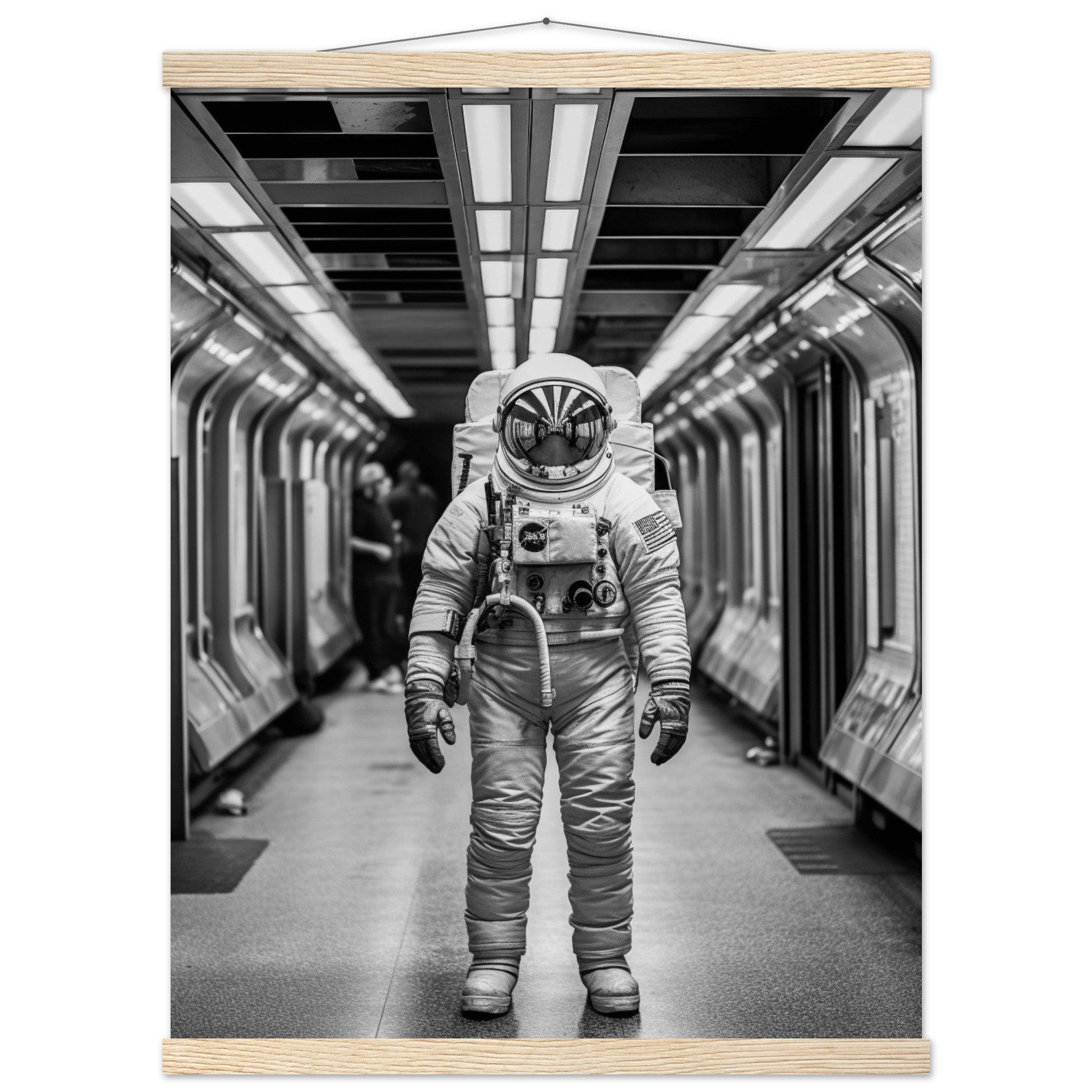 Astronaut Underground - Printree.ch AI, Andri Hofmann, Poster, Raumfahrt