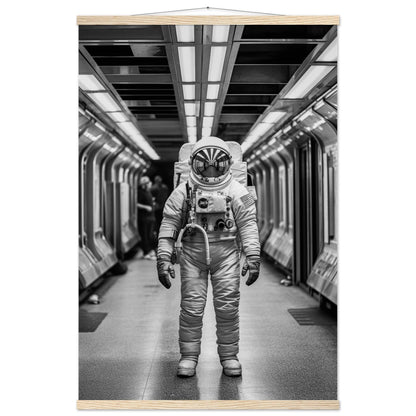 Astronaut Underground - Printree.ch AI, Andri Hofmann, Poster, Raumfahrt