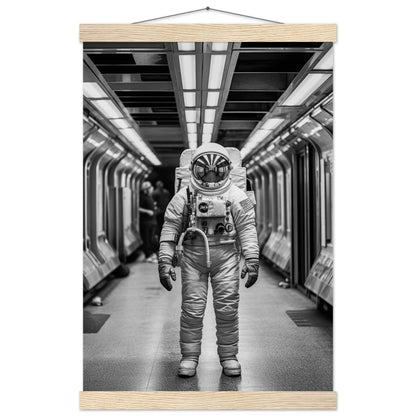 Astronaut Underground - Printree.ch AI, Andri Hofmann, Poster, Raumfahrt