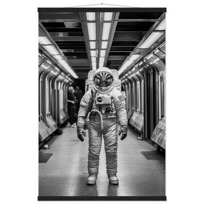 Astronaut Underground - Printree.ch AI, Andri Hofmann, Poster, Raumfahrt