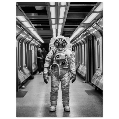 Astronaut Underground - Printree.ch AI, Andri Hofmann, Poster, Raumfahrt