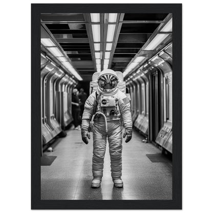 Astronaut Underground - Printree.ch AI, Andri Hofmann, Poster, Raumfahrt