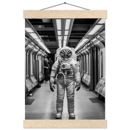 Astronaut Underground - Printree.ch AI, Andri Hofmann, Poster, Raumfahrt