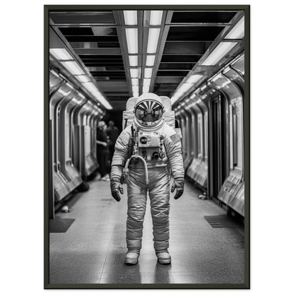 Astronaut Underground - Printree.ch AI, Andri Hofmann, Poster, Raumfahrt