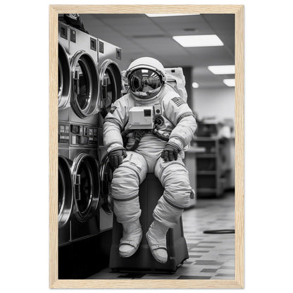 Astronaut Wäscherei (Laundry) - Printree.ch AI, Andri Hofmann, Poster, Raumfahrt