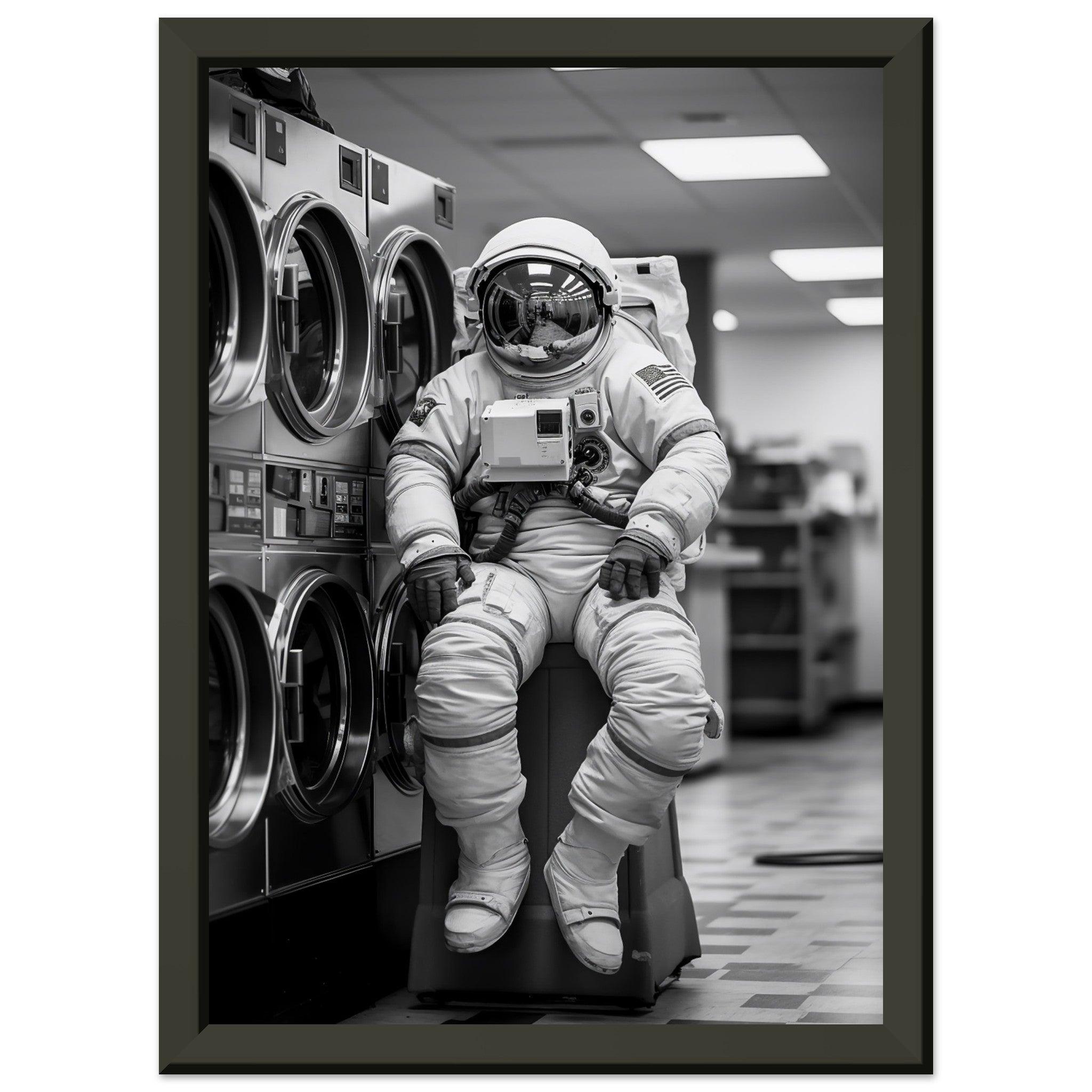 Astronaut Wäscherei (Laundry) - Printree.ch AI, Andri Hofmann, Poster, Raumfahrt