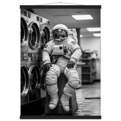 Astronaut Wäscherei (Laundry) - Printree.ch AI, Andri Hofmann, Poster, Raumfahrt