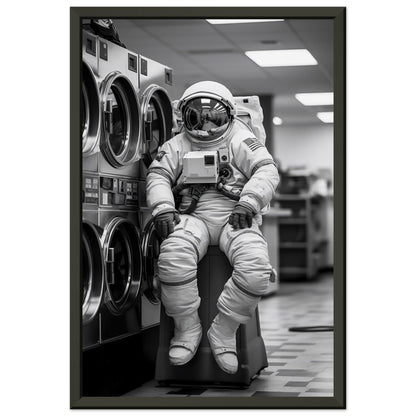 Astronaut Wäscherei (Laundry) - Printree.ch AI, Andri Hofmann, Poster, Raumfahrt