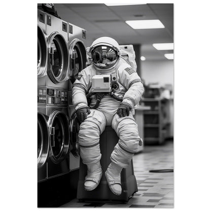 Astronaut Wäscherei (Laundry) - Printree.ch AI, Andri Hofmann, Poster, Raumfahrt