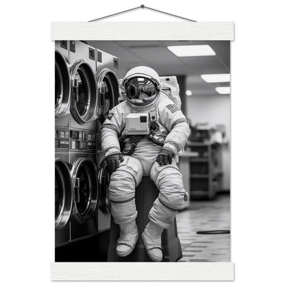 Astronaut Wäscherei (Laundry) - Printree.ch AI, Andri Hofmann, Poster, Raumfahrt