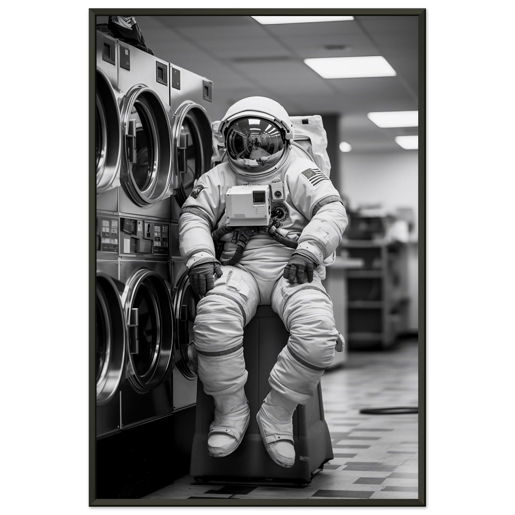 Astronaut Wäscherei (Laundry) - Printree.ch AI, Andri Hofmann, Poster, Raumfahrt