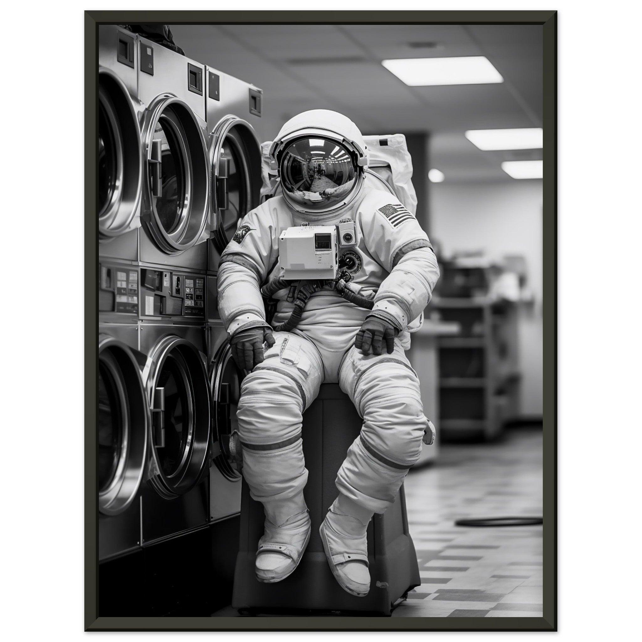 Astronaut Wäscherei (Laundry) - Printree.ch AI, Andri Hofmann, Poster, Raumfahrt