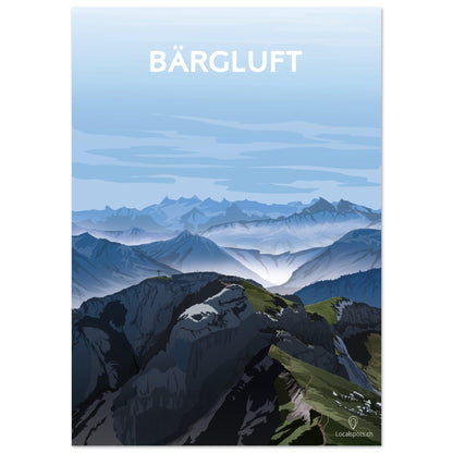 Bärgluft - Luzern - Printree.ch Alpenpanorama, Bergblick, Erholung, Freizeit, Landschaftsfotografie, Localspot, Luzern, Minimalismus, Natur, Poster