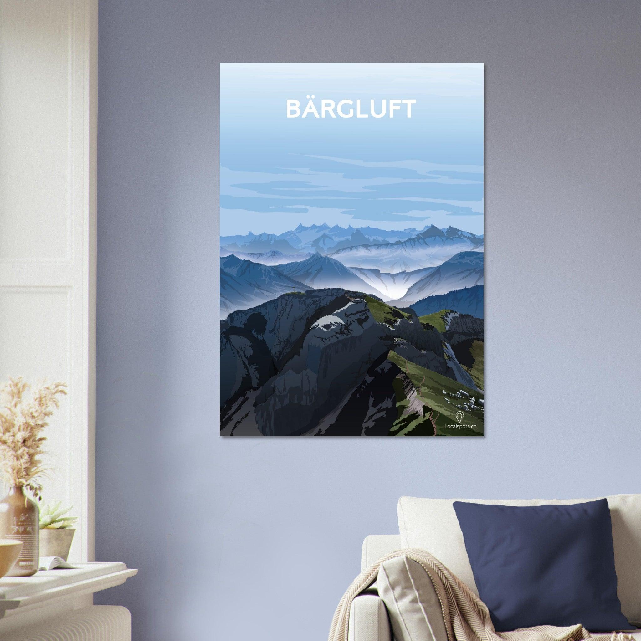 Bärgluft - Luzern - Printree.ch Alpenpanorama, Bergblick, Erholung, Freizeit, Landschaftsfotografie, Localspot, Luzern, Minimalismus, Natur, Poster