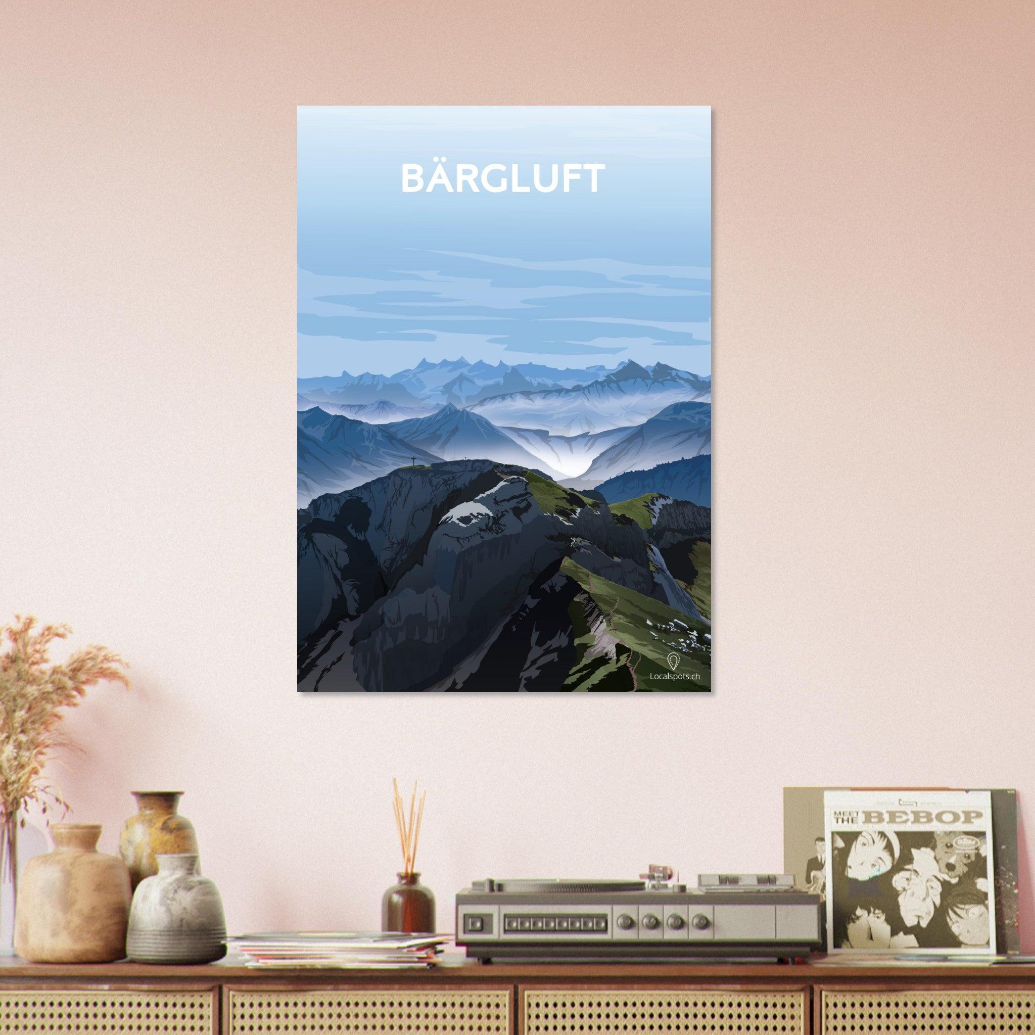 Bärgluft - Luzern - Printree.ch Alpenpanorama, Bergblick, Erholung, Freizeit, Landschaftsfotografie, Localspot, Luzern, Minimalismus, Natur, Poster