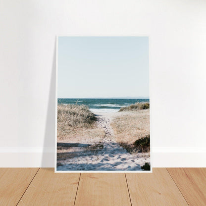 Blick auf das Meer und den Strand - Printree.ch Dänemark, Entspannung, Foto, Fotografie, Gilleleje, Küstenlandschaft, Meer, Meeresblick, Naturschönheit, Poster, Reisen, Strand, Strandlandschaft, unsplash