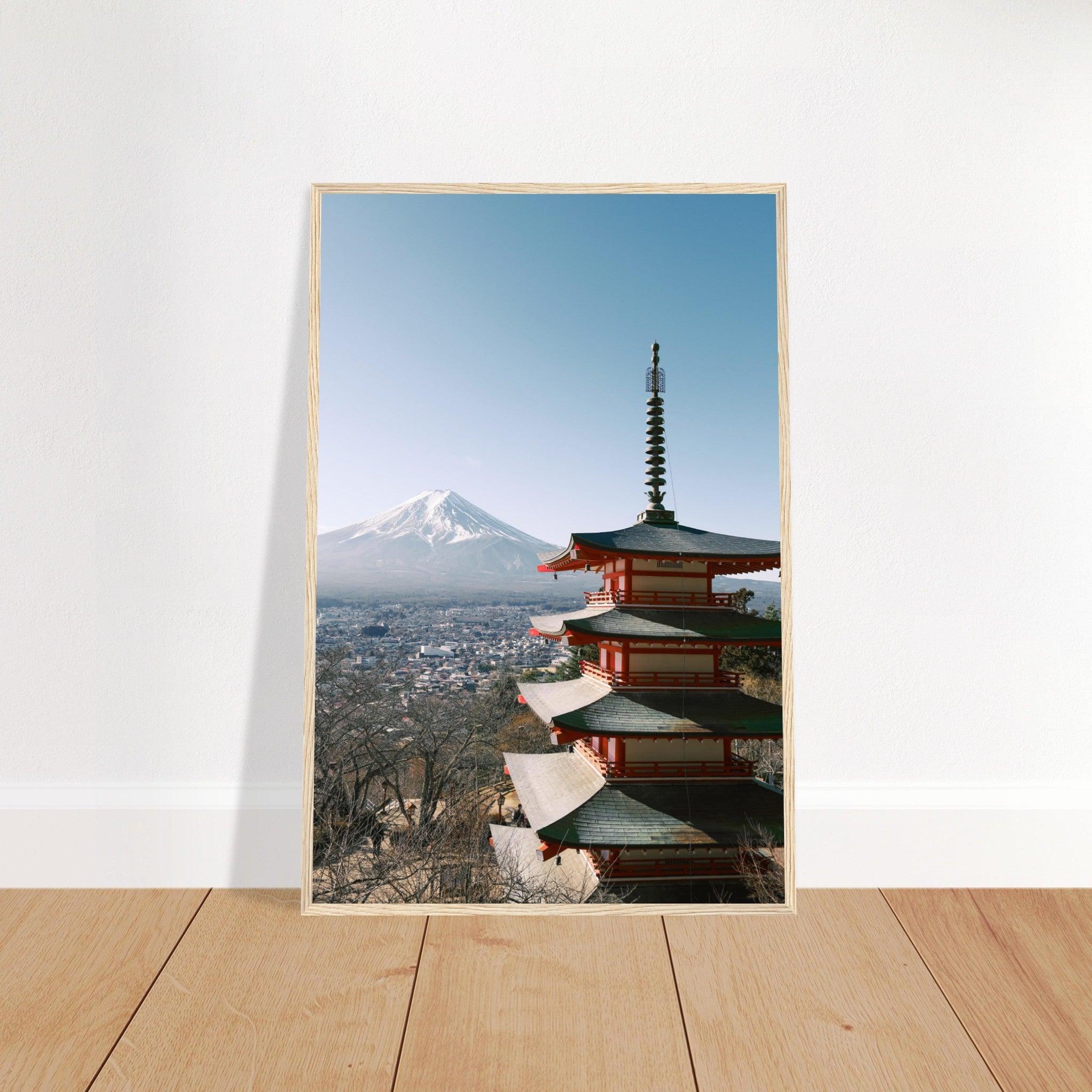 Chureito Pagode in Fujiyoshida, Yamanashi - Printree.ch Aussichtspunkt, Chureito-Pagode, Foto, Fotografie, Fotospot, Fuji-Berg, Fujiyoshida, Herbstlaub, Japan, japanische Kultur, Kirschblüten, Reisen, Sehenswürdigkeit, unsplash, Yamanashi