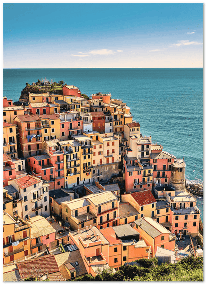 Corniglia - Printree.ch cerro, einfachschweizer, exklusiv, Foto, Fotografie, Hintergrund, historisch, italien, landschaft, Poster, Reisen, sommer, soziale Medien, stadt, Strand, Symbol, tourismus, wandern