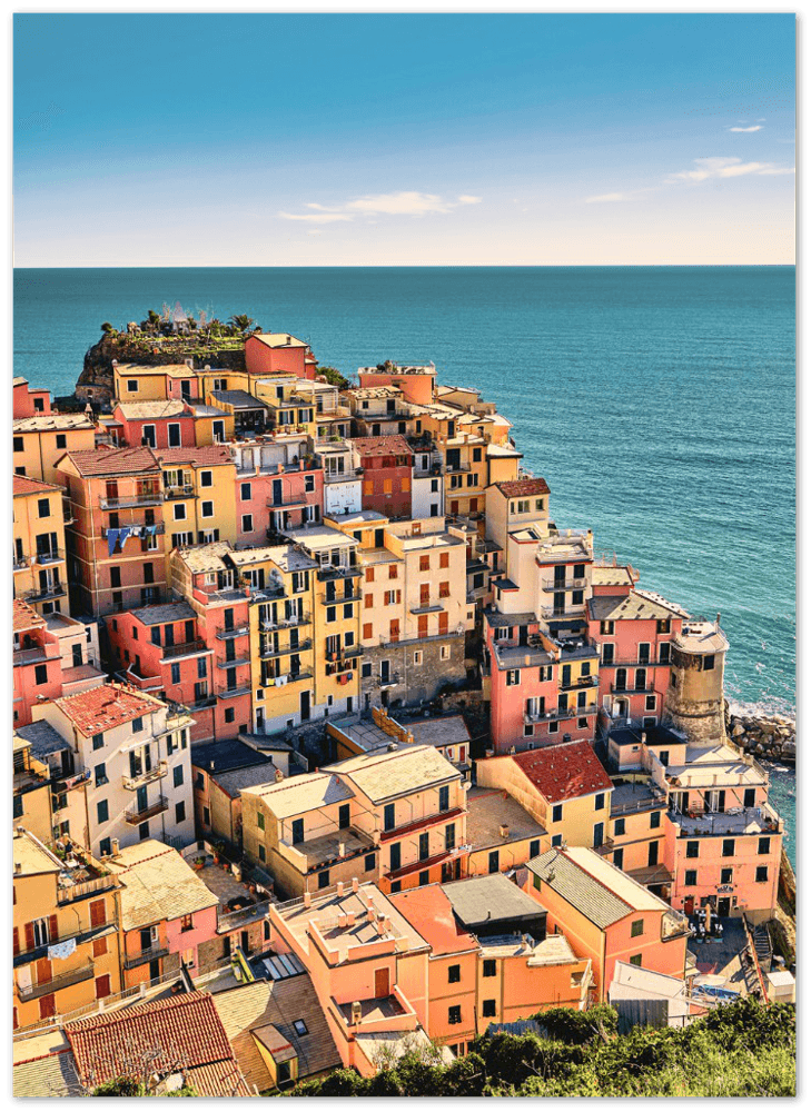 Corniglia - Printree.ch cerro, einfachschweizer, exklusiv, Foto, Fotografie, Hintergrund, historisch, italien, landschaft, Poster, Reisen, sommer, soziale Medien, stadt, Strand, Symbol, tourismus, wandern