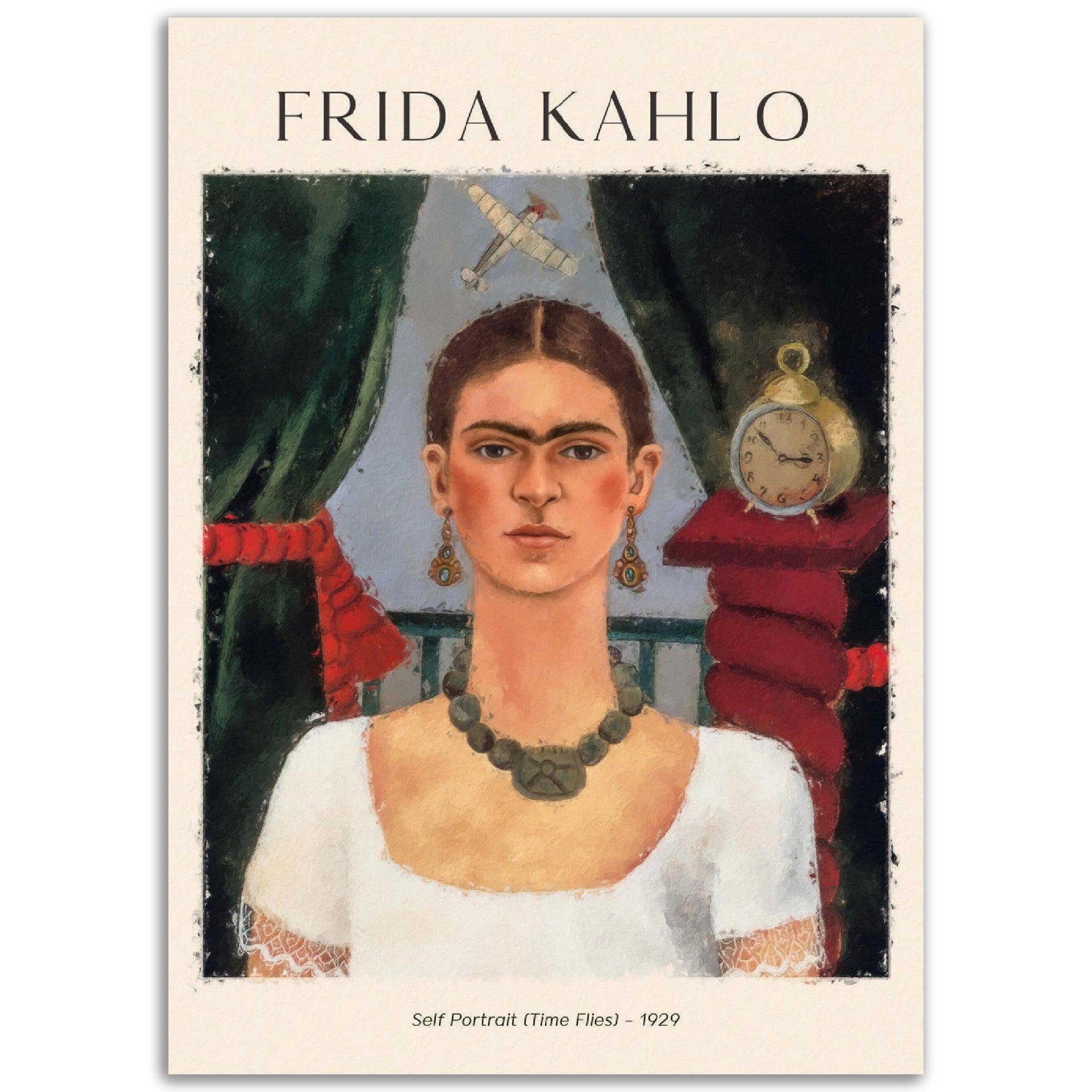 Le temps passe vite (Autoportrait - Le temps file) Frida Kahlo