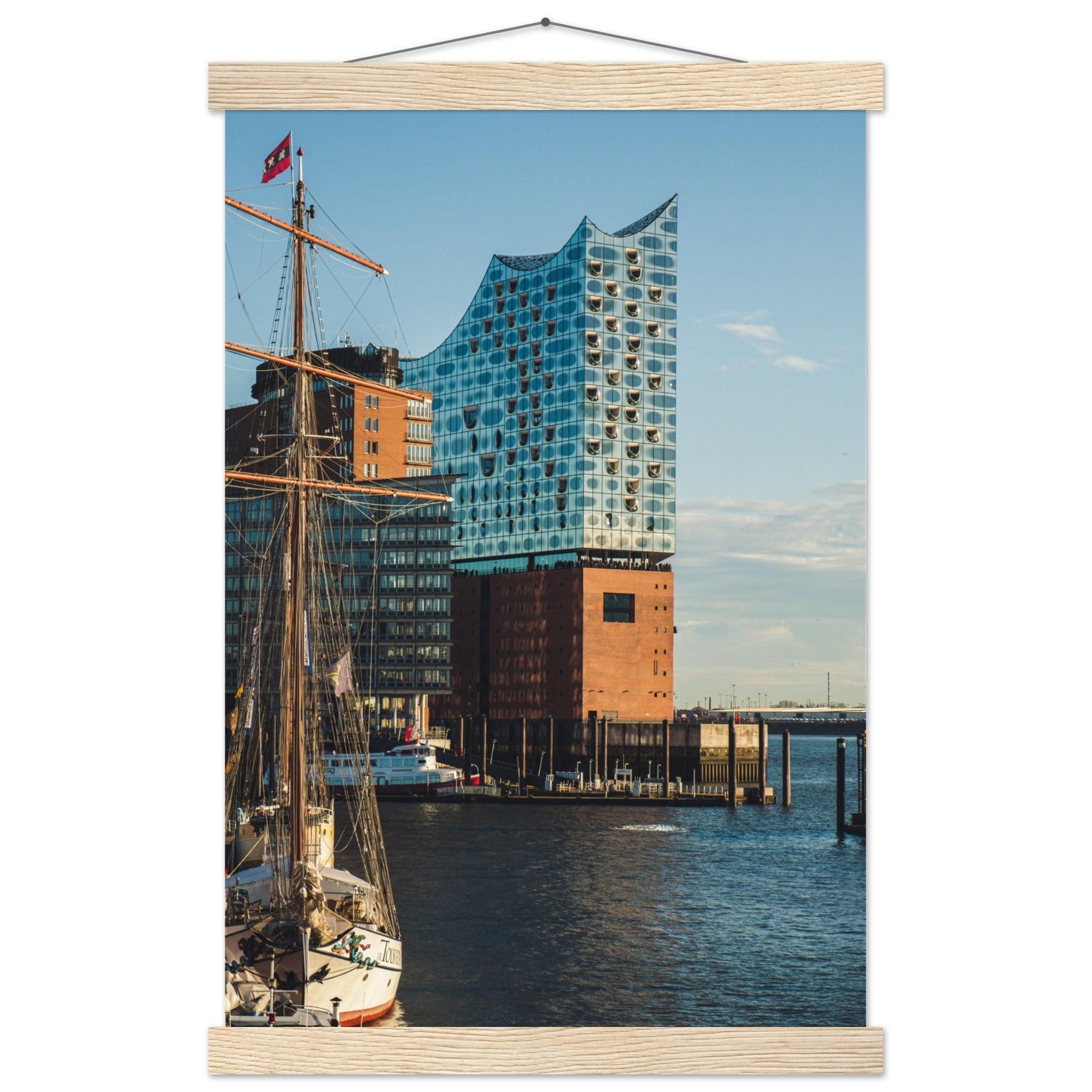 Elbphilharmonie Poster - Printree.ch Architektur, Deutschland, Elbphilharmonie, Foto, Fotografie, Hafen, Hamburg, Konzerthaus, Konzertsaal, Kultur, Landungsbrücken, moderne Architektur, Musik, Reisen, unsplash, Wahrzeichen