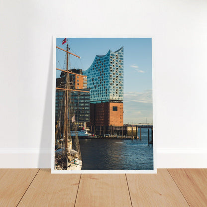 Elbphilharmonie Poster - Printree.ch Architektur, Deutschland, Elbphilharmonie, Foto, Fotografie, Hafen, Hamburg, Konzerthaus, Konzertsaal, Kultur, Landungsbrücken, moderne Architektur, Musik, Reisen, unsplash, Wahrzeichen