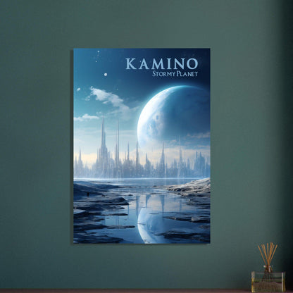 Faszinierenden Welten Kamino: Tauchen Sie ein in die geheimnisvolle Wasserwelt der Klone - Printree.ch minimalistisch, nerd, star wars