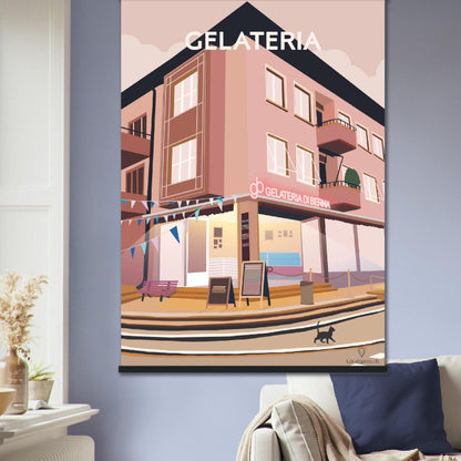 Gelateria by day - Printree.ch Localspot, Minimal, Minimalismus