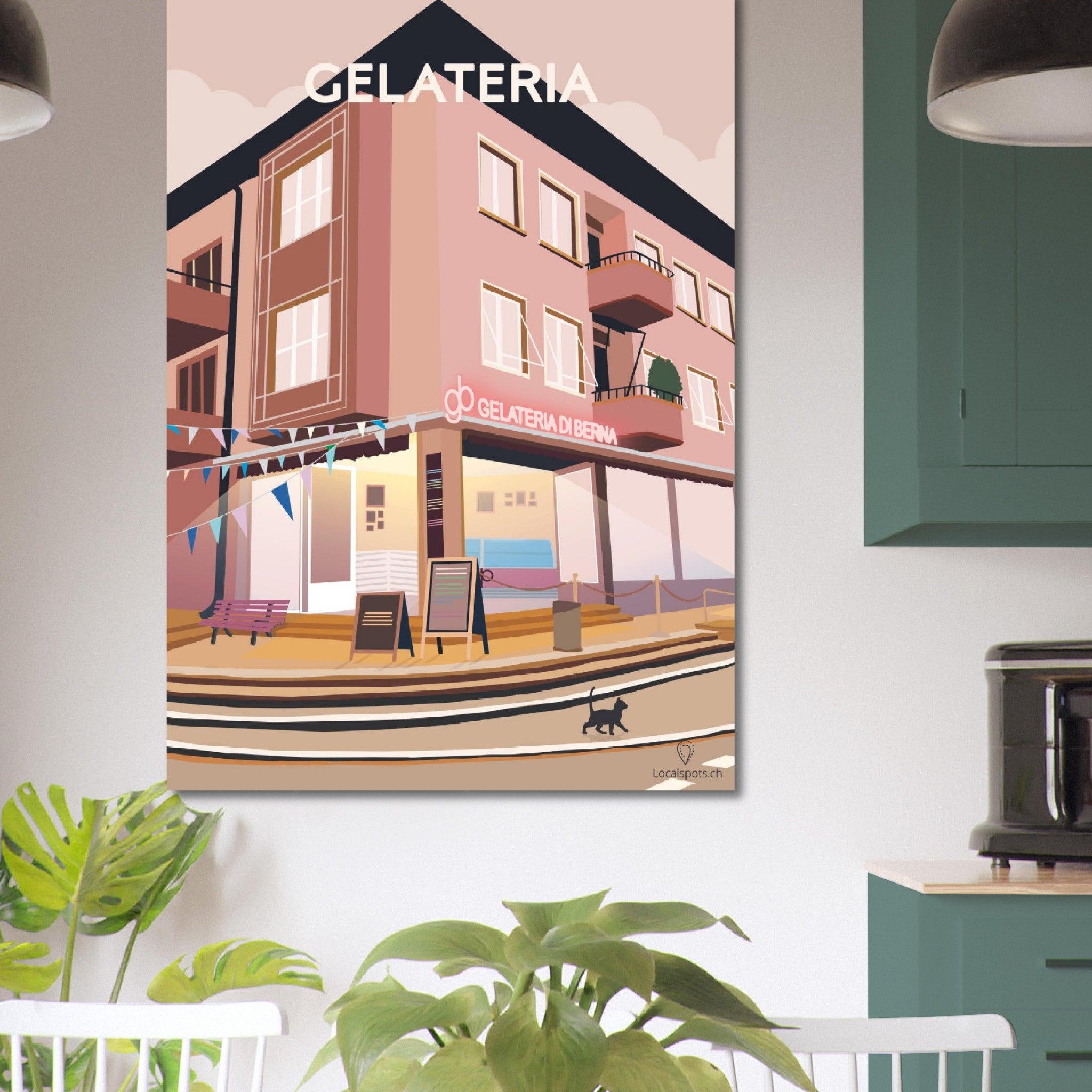 Gelateria by day - Printree.ch Localspot, Minimal, Minimalismus