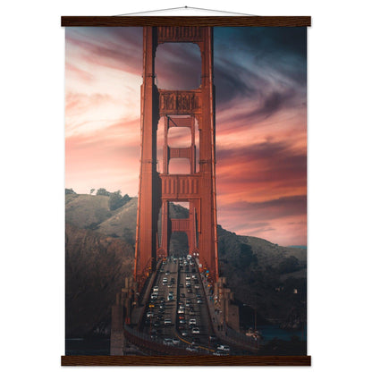 Golden Gate Bridge Poster - Printree.ch Aussichtspunkt, Brücke, Foto, Fotografie, Fotospot, Golden Gate Bridge, Kalifornien, Küste, Landschaft, Panorama, Reisen, San Francisco, Sehenswürdigkeit, Tourismus, unsplash