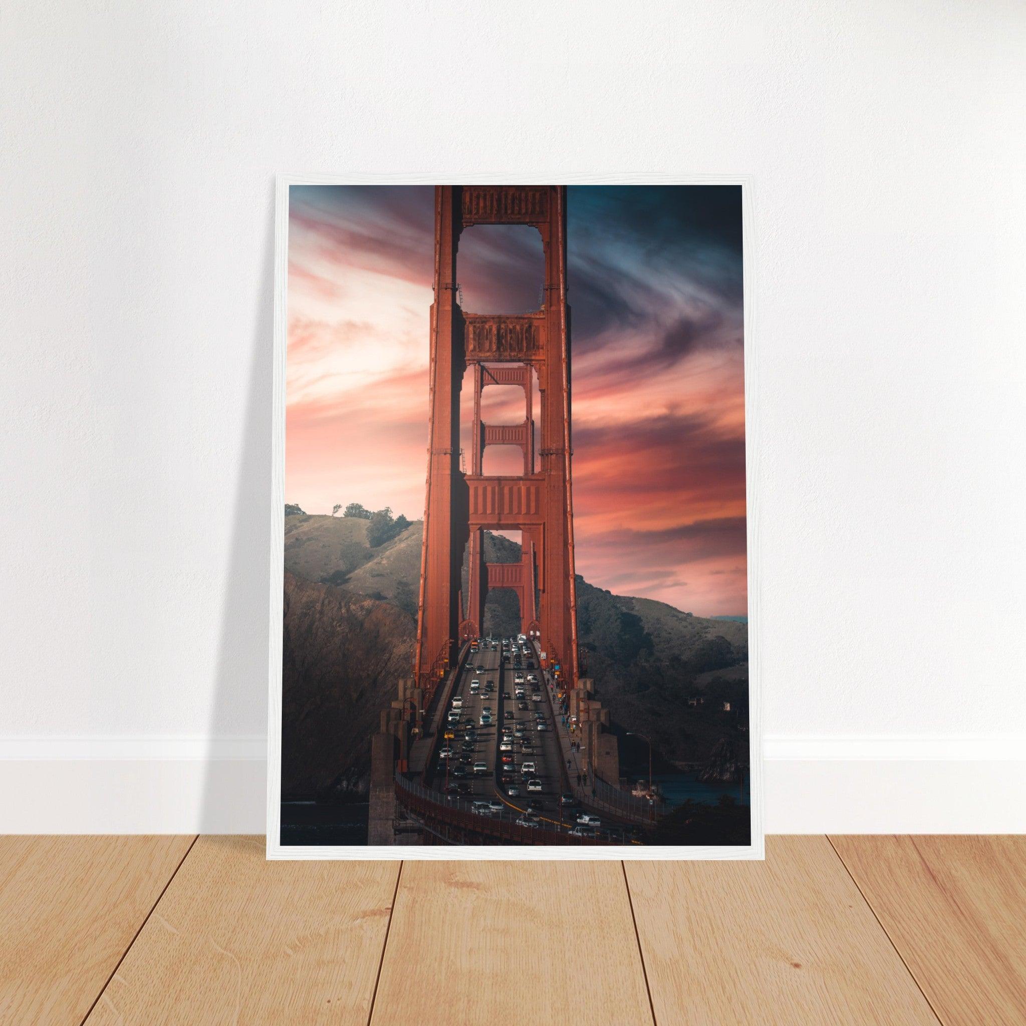 Golden Gate Bridge Poster - Printree.ch Aussichtspunkt, Brücke, Foto, Fotografie, Fotospot, Golden Gate Bridge, Kalifornien, Küste, Landschaft, Panorama, Reisen, San Francisco, Sehenswürdigkeit, Tourismus, unsplash