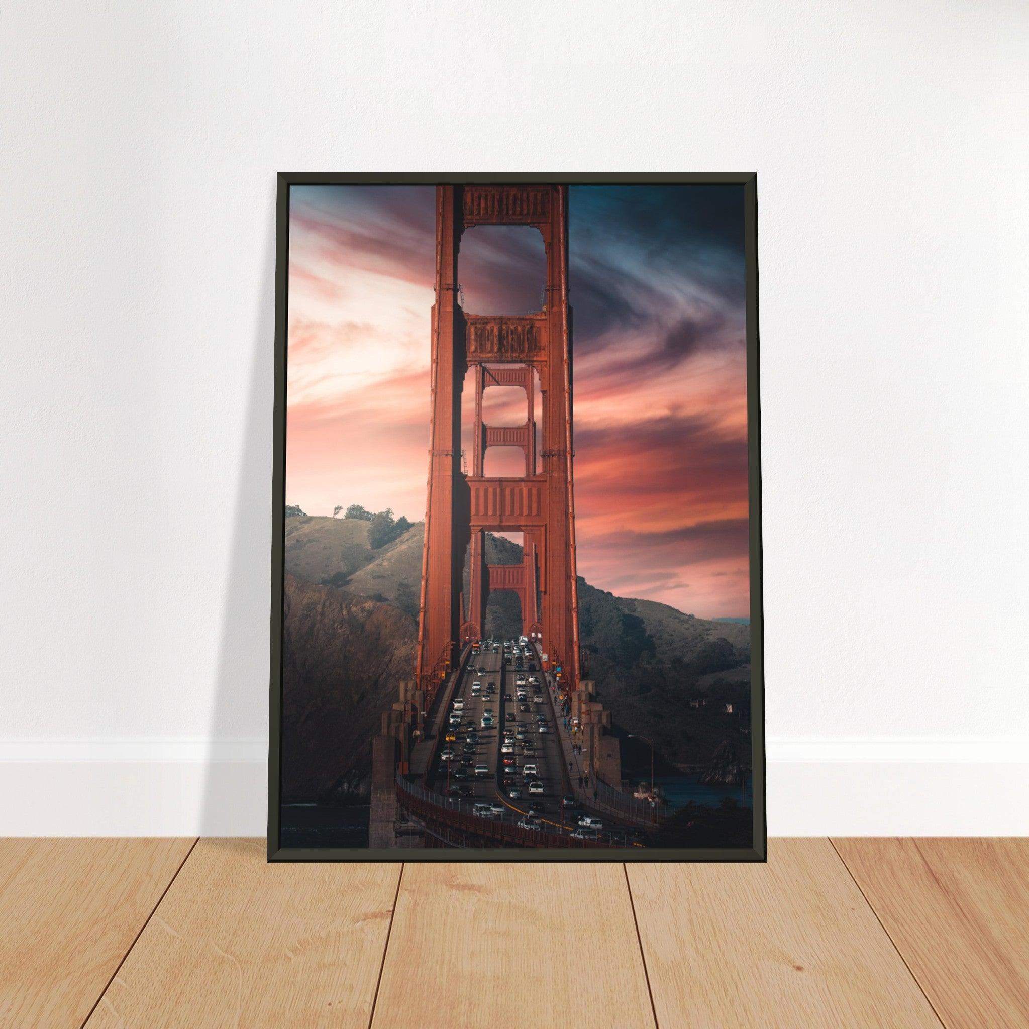 Golden Gate Bridge Poster - Printree.ch Aussichtspunkt, Brücke, Foto, Fotografie, Fotospot, Golden Gate Bridge, Kalifornien, Küste, Landschaft, Panorama, Reisen, San Francisco, Sehenswürdigkeit, Tourismus, unsplash