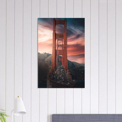 Golden Gate Bridge Poster - Printree.ch Aussichtspunkt, Brücke, Foto, Fotografie, Fotospot, Golden Gate Bridge, Kalifornien, Küste, Landschaft, Panorama, Reisen, San Francisco, Sehenswürdigkeit, Tourismus, unsplash