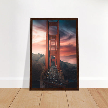 Golden Gate Bridge Poster - Printree.ch Aussichtspunkt, Brücke, Foto, Fotografie, Fotospot, Golden Gate Bridge, Kalifornien, Küste, Landschaft, Panorama, Reisen, San Francisco, Sehenswürdigkeit, Tourismus, unsplash