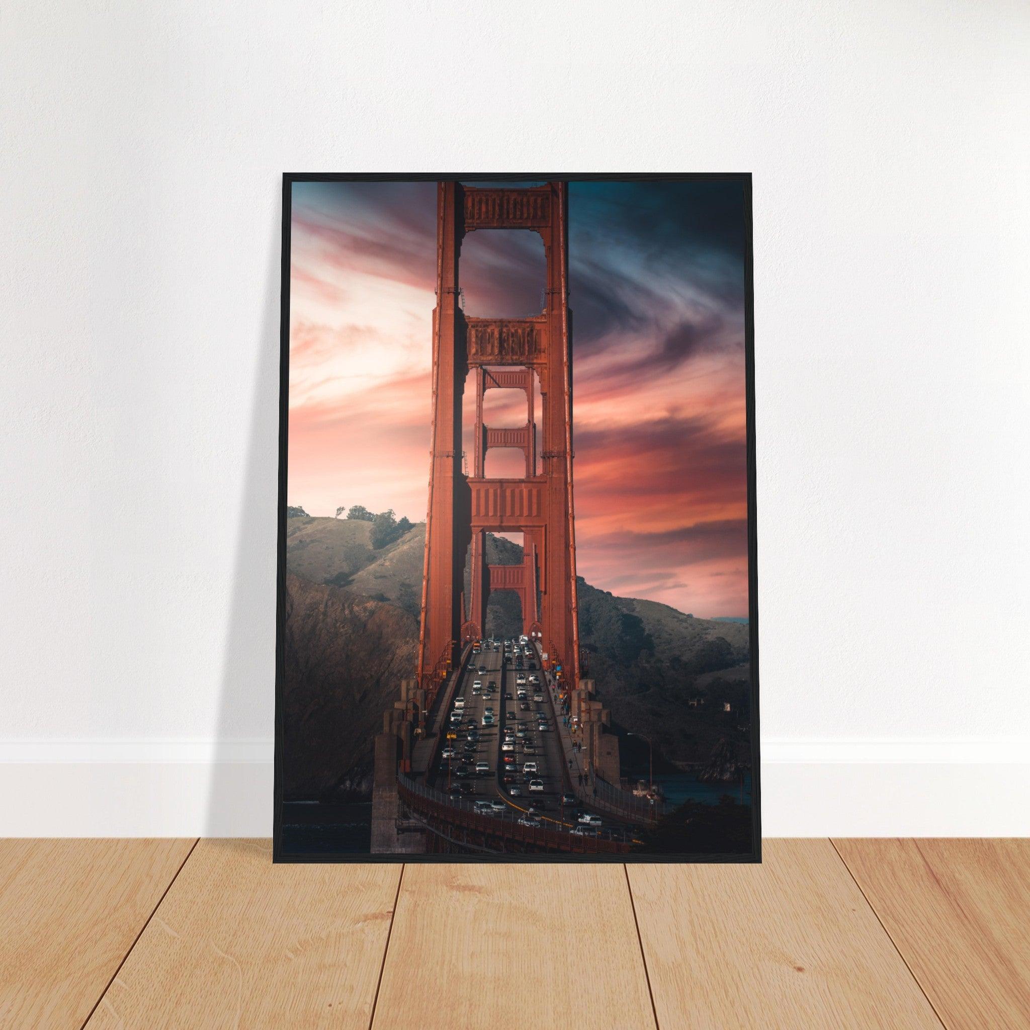 Golden Gate Bridge Poster - Printree.ch Aussichtspunkt, Brücke, Foto, Fotografie, Fotospot, Golden Gate Bridge, Kalifornien, Küste, Landschaft, Panorama, Reisen, San Francisco, Sehenswürdigkeit, Tourismus, unsplash