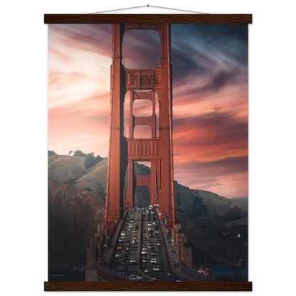 Golden Gate Bridge Poster - Printree.ch Aussichtspunkt, Brücke, Foto, Fotografie, Fotospot, Golden Gate Bridge, Kalifornien, Küste, Landschaft, Panorama, Reisen, San Francisco, Sehenswürdigkeit, Tourismus, unsplash