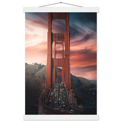 Golden Gate Bridge Poster - Printree.ch Aussichtspunkt, Brücke, Foto, Fotografie, Fotospot, Golden Gate Bridge, Kalifornien, Küste, Landschaft, Panorama, Reisen, San Francisco, Sehenswürdigkeit, Tourismus, unsplash