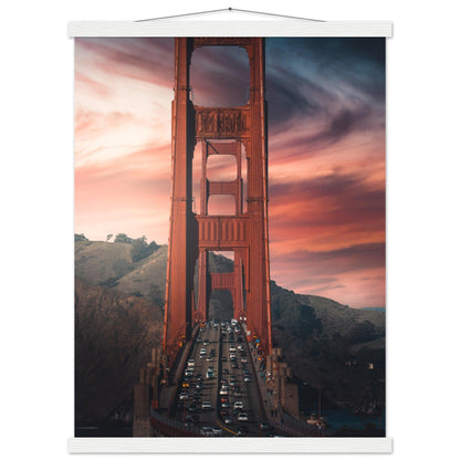 Golden Gate Bridge Poster - Printree.ch Aussichtspunkt, Brücke, Foto, Fotografie, Fotospot, Golden Gate Bridge, Kalifornien, Küste, Landschaft, Panorama, Reisen, San Francisco, Sehenswürdigkeit, Tourismus, unsplash