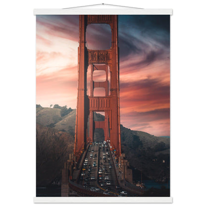 Golden Gate Bridge Poster - Printree.ch Aussichtspunkt, Brücke, Foto, Fotografie, Fotospot, Golden Gate Bridge, Kalifornien, Küste, Landschaft, Panorama, Reisen, San Francisco, Sehenswürdigkeit, Tourismus, unsplash