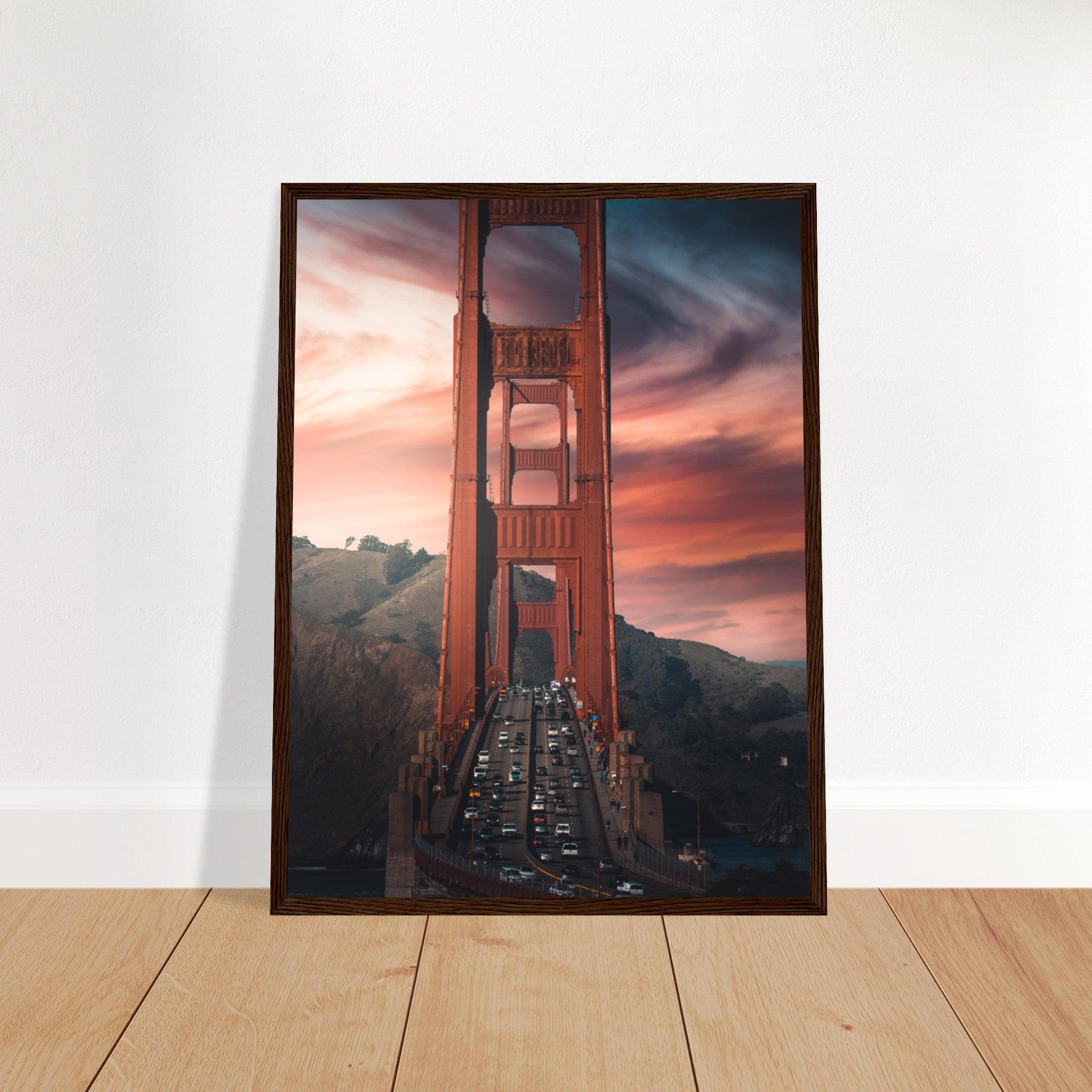 Golden Gate Bridge Poster - Printree.ch Aussichtspunkt, Brücke, Foto, Fotografie, Fotospot, Golden Gate Bridge, Kalifornien, Küste, Landschaft, Panorama, Reisen, San Francisco, Sehenswürdigkeit, Tourismus, unsplash