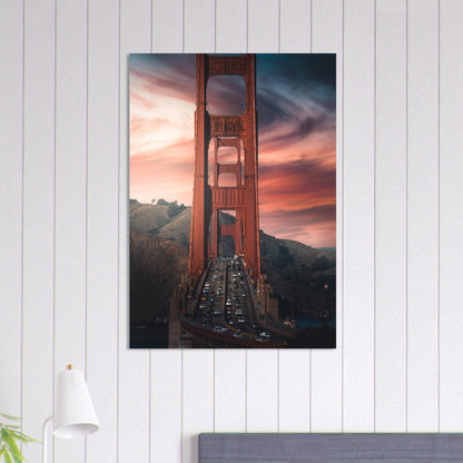 Golden Gate Bridge Poster - Printree.ch Aussichtspunkt, Brücke, Foto, Fotografie, Fotospot, Golden Gate Bridge, Kalifornien, Küste, Landschaft, Panorama, Reisen, San Francisco, Sehenswürdigkeit, Tourismus, unsplash