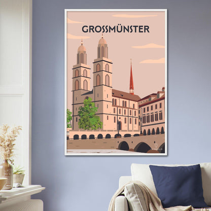 Grossmünster - Printree.ch Localspot, Minimal, Minimalismus