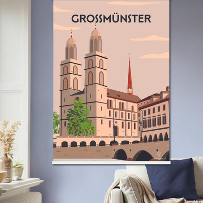 Grossmünster - Printree.ch Localspot, Minimal, Minimalismus