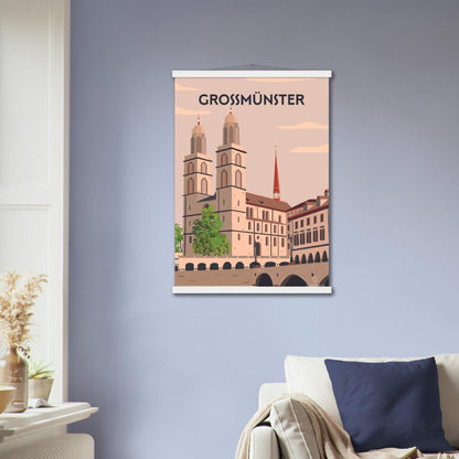 Grossmünster - Printree.ch Localspot, Minimal, Minimalismus